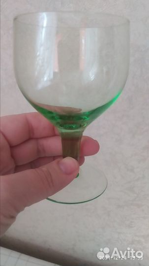Фужеры и рюмки цветное стекло СССР