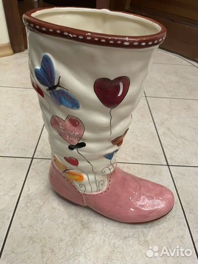 Кашпо сапог