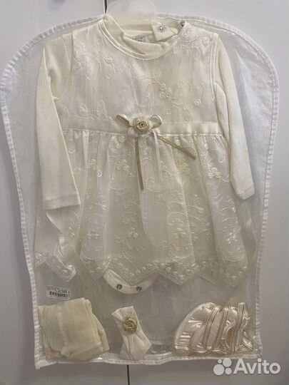 Платье нарядное д/девочки 62. Комплект д/крещения