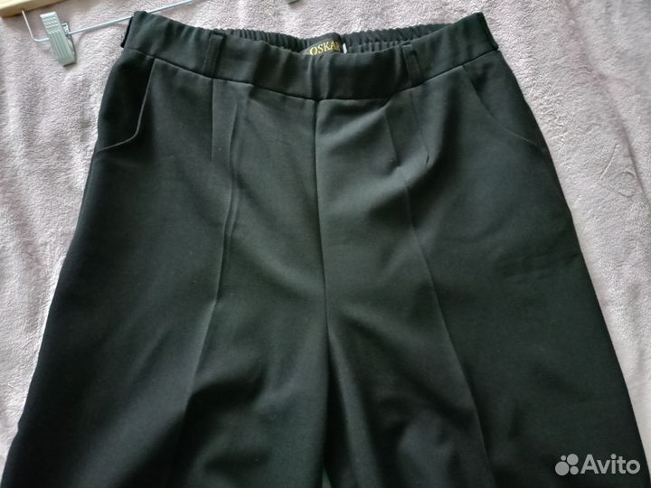 Брюки палаццо на резинке на рост 158