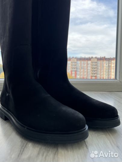 Женские осенние высокие кожаные сапоги Timberland