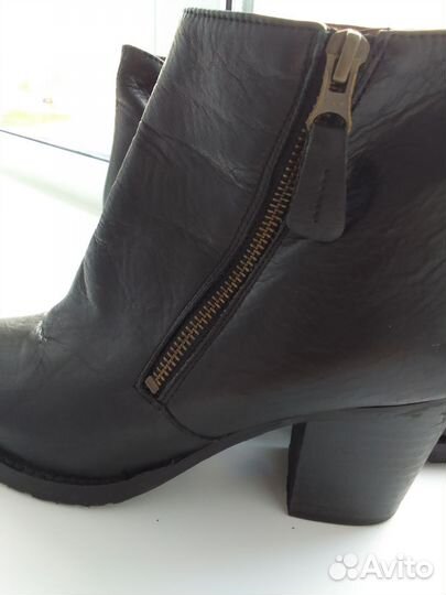 Ботинки осень весна натуральная кожа