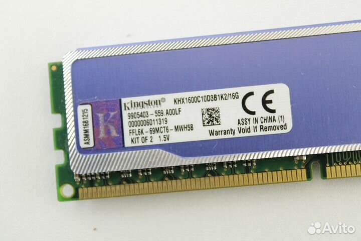 DDR3 8 GB 1600 MHz Kingston