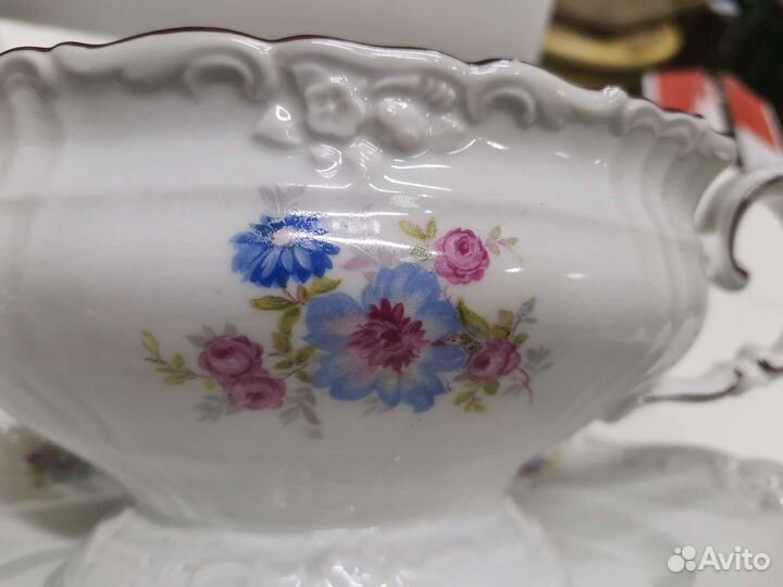 Соусник Фарфор Felda Rhon Германия 30е гг (Ч)