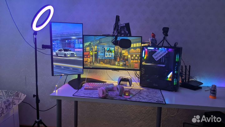 Игровой компьютер+мониторы(r7 5700x rx5700xt 32gb)