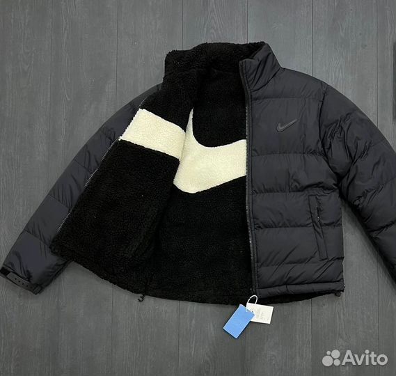 Куртка nike барашка двухсторонняя