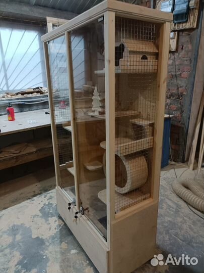 Витрина двойная для шиншилл