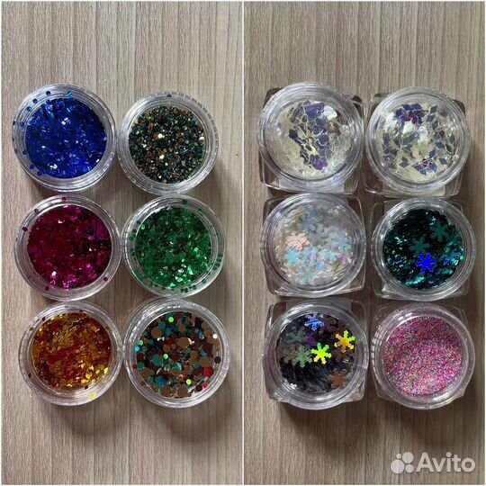 Блестки и декор для маникюра
