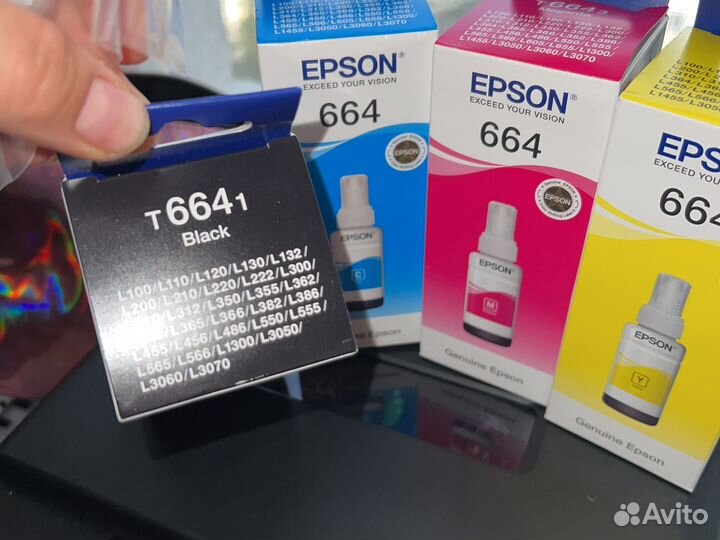 Краска для принтера epson (цветная)