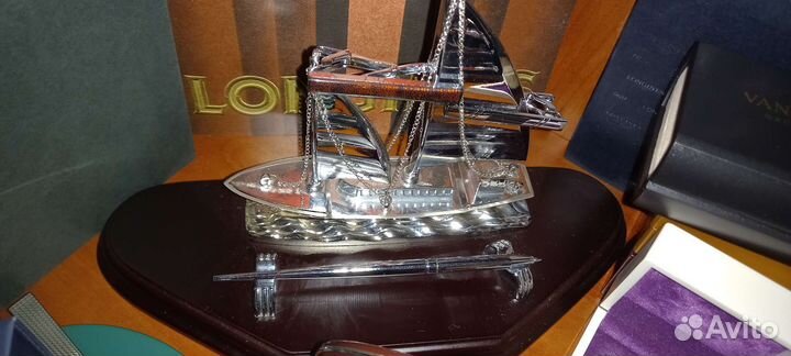 Статуетки, набор, левитирующий глобус, часы глобус