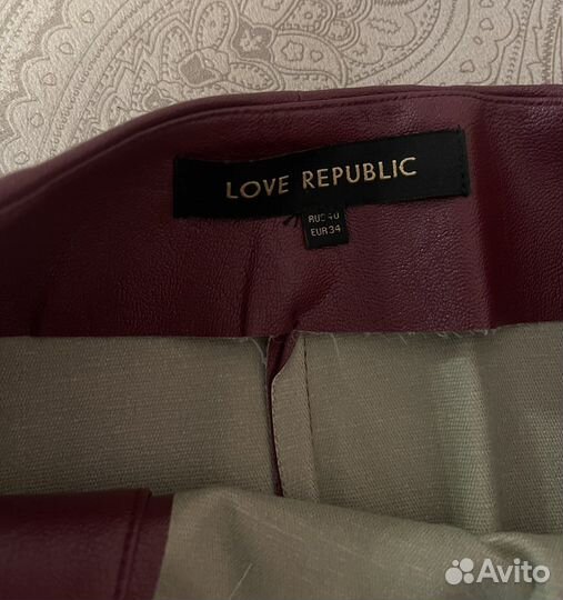 Юбка Love republic из плотной экокожи