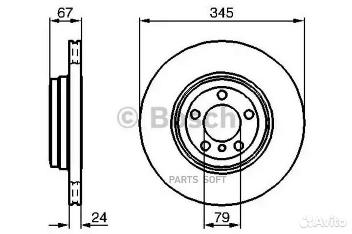 Bosch 0986479005 Тормозной диск