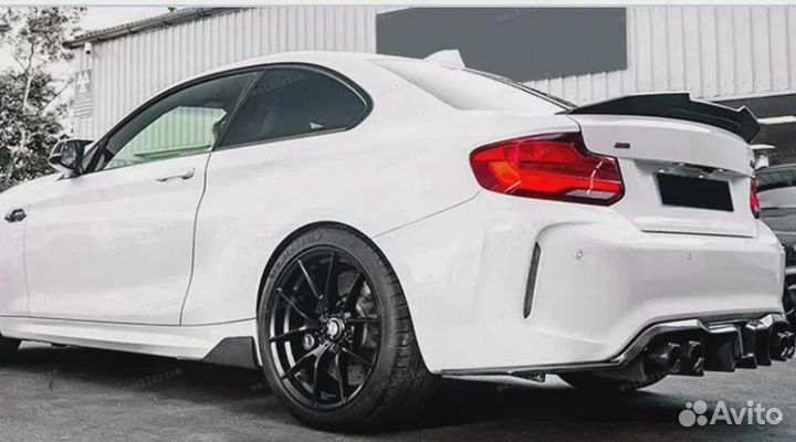 Спойлер BMW M2 F87 PSM черный глянец
