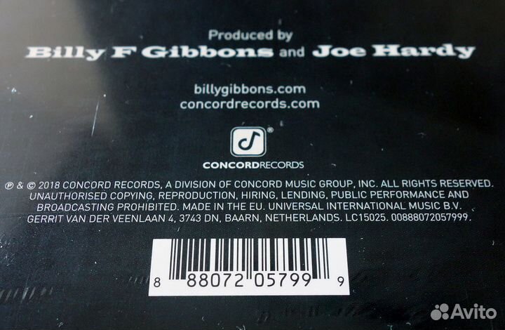 Billy F Gibbons (ZZ Top) - The Big Bad Blues - LP