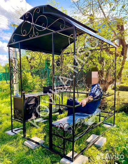 Беседка с мангалом