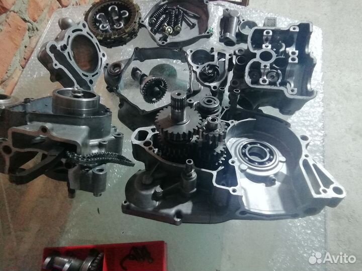 Запчасти на двигатель kawasaki kx250f 2008 года