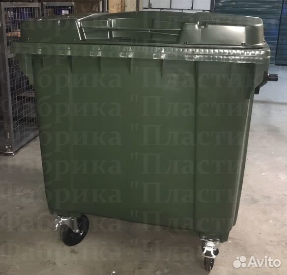 Мусорный пластиковый бак 1100л S1499