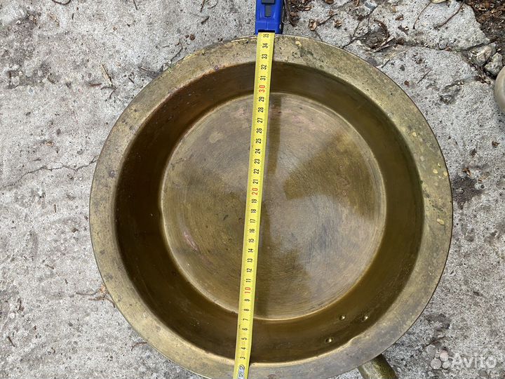 Латунный таз доя варки варенья