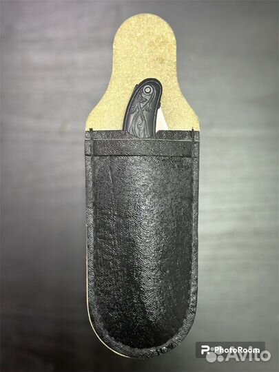 Нож складной, новый, кожанный чехол