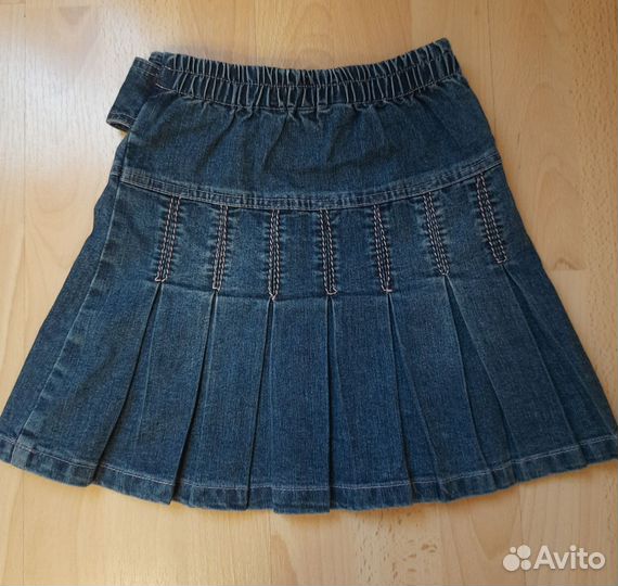 Джинсовая юбка для девочки 104-110