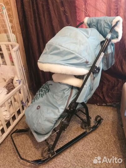 Детские санки коляска ника kids