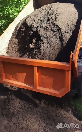 Доставка чернозема самосвал камаз, почва, навоз