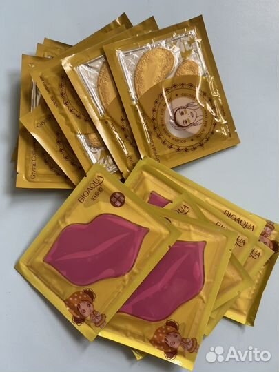 Маска для лица, патчи для губ, корейская косметика