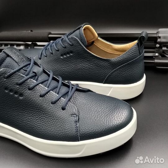 Мужские кожаные кеды