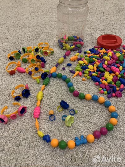 Набор бусин для рукоделия 570 шт., с 3-5 лет