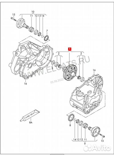 Дифференциал МКПП skoda yeti 74 зуба
