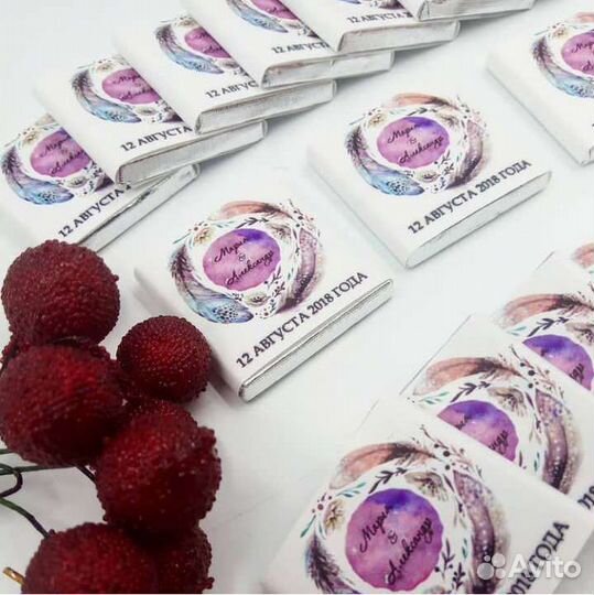 Шоколад с логотипом и фото