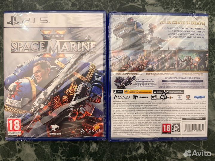 Игра Warhammer 40.000 Space Marine 2 диск PS5