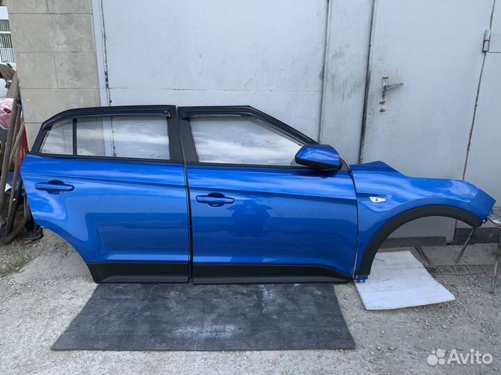 Синие правые двери Hyundai Creta Оригинал