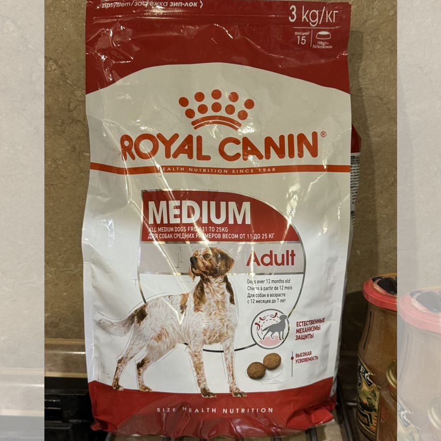 Корм для собак royal canin medium adult 3 кг