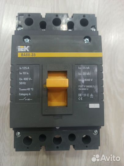 Вык-ль автоматический трехполюсный ва88-35 125 А