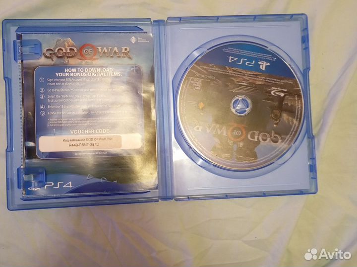 Диск на ps4 god of war