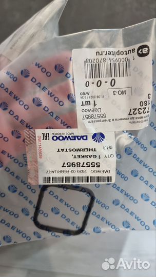 Прокладки для термостата Шевроле авео т 300