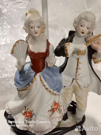 Фарфоровая статуэтка - светильник Германия