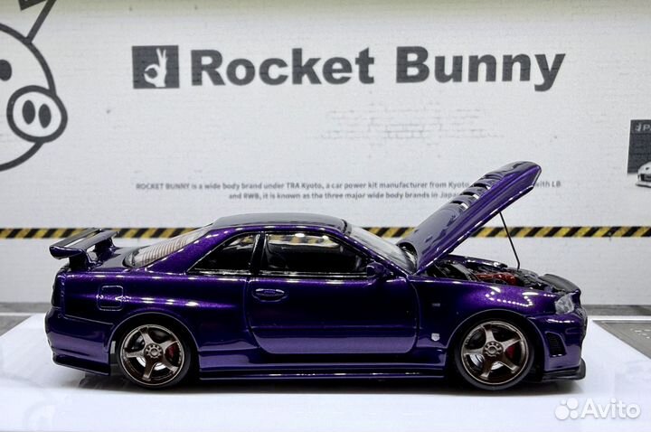 Time Micro Nissan Skyline R34 (purple)