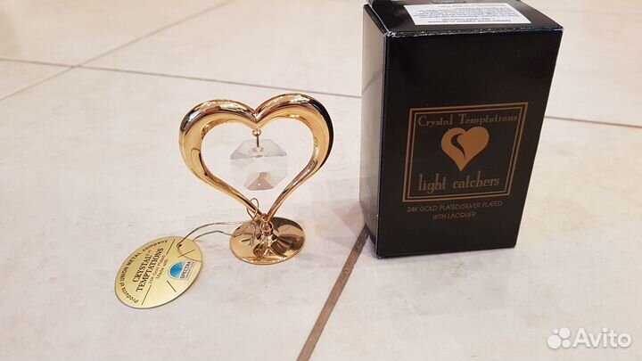 Позолоченная Фигурка с кристаллами Сваровски