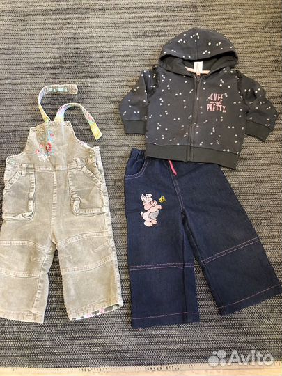 Вещи пакетом на девочку 80 86 в отл.сост