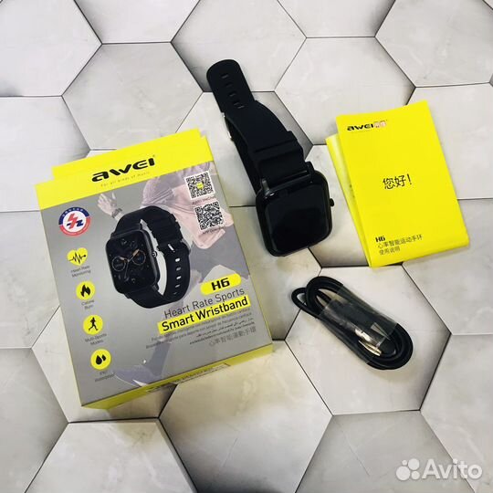 Умные смарт часы браслет Awei H6