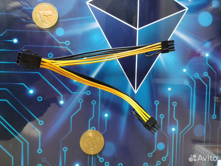 Переходники для видеокарт 6pin-2*8pin GPU/CPU