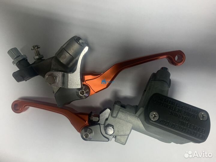 Комплект рычагов алюм. оранжевый (сцепление с курк
