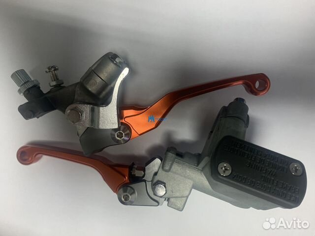 Комплект рычагов алюм. оранжевый (сцепление с курк
