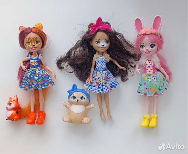 Enchantimals кукла Фелисити Лис и Флик оригинал