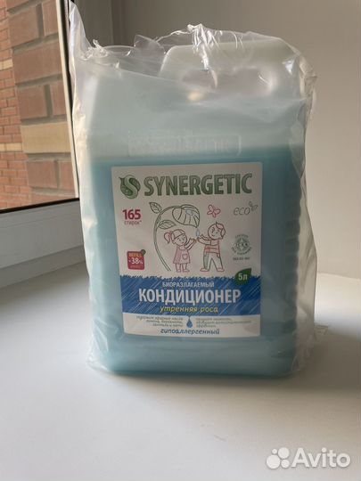 Кондиционер для белья synergetic 5л бытовая химия