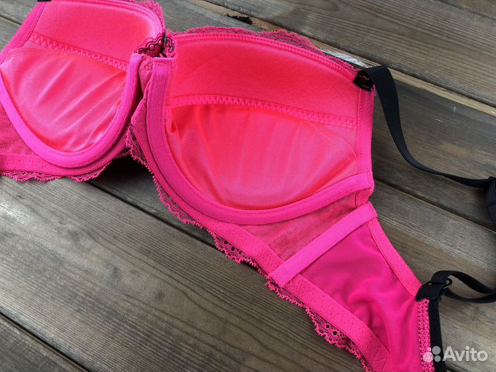 Бюстгалтер бра розовый кружево Англия