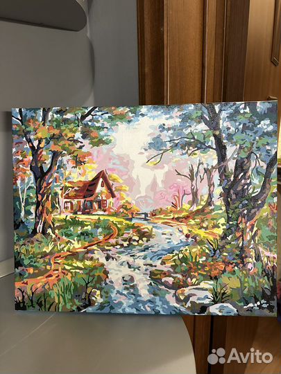 Картины пр номерам раскрашенные природа