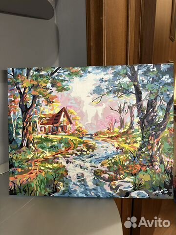 Картины пр номерам раскрашенные природа